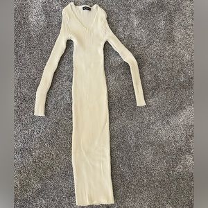 WANTROY Maternity Knit Sweater Dress, apricot, small